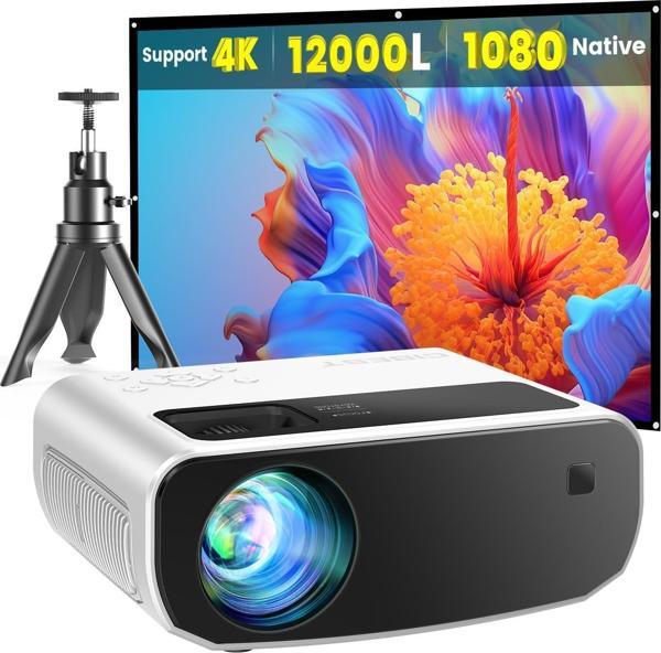 CiBest 1080P Full HD Taşınabilir Dış Mekan Projektörü, 12000L - Image 1