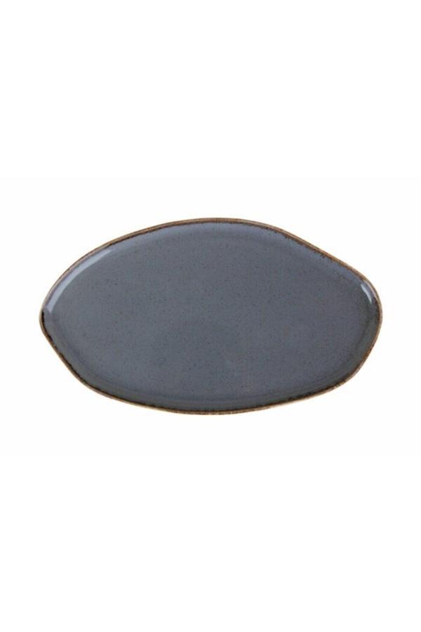 04alm005017 Pure Seasonskoyu Gri Kayık Tabak 31 Cm - Image 1