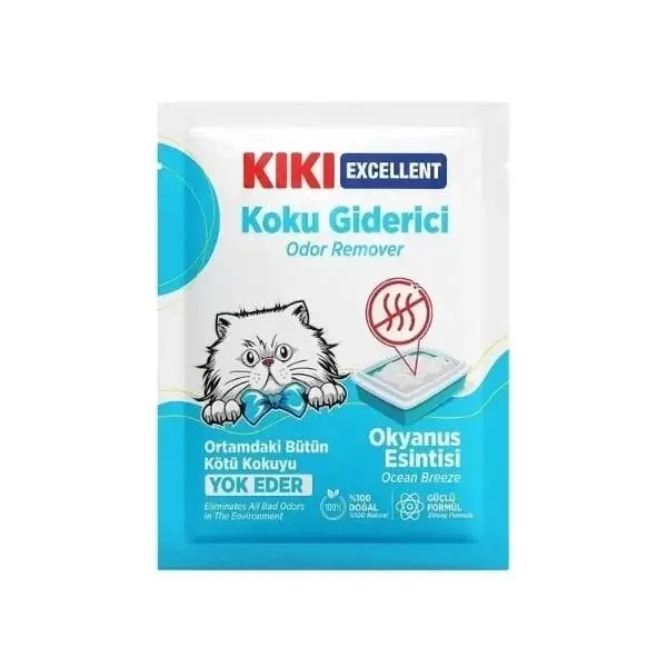 Kiki Excellent Okyanus Esintisi Kokulu Kedi Kumu Koku Giderici 25 Gr - Image 1