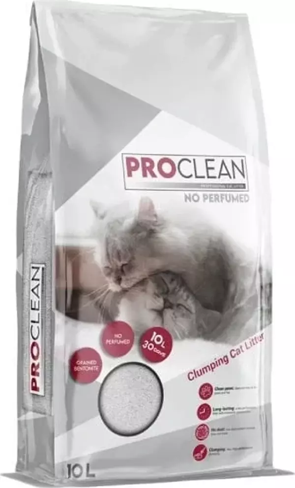 ProClean Naturel Kokusuz Topaklanan Kedi Kumu Kalın Taneli 10 Lt - Image 1