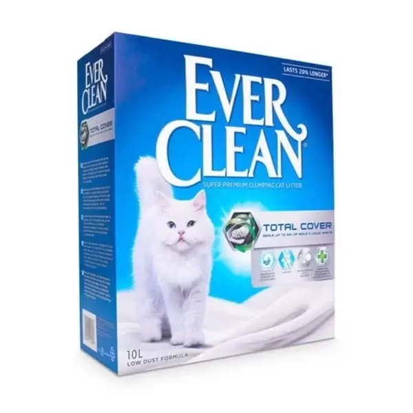 Ever Clean Total Cover Kokusuz Topaklanan Kedi Kumu 10 Lt - Image 1