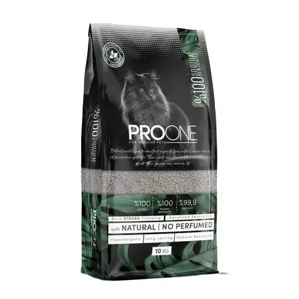 Pro One Hypoallergenic Kokusuz İnce Taneli Sodyum Bentonit Kedi Kumu 10 Kg - Image 1