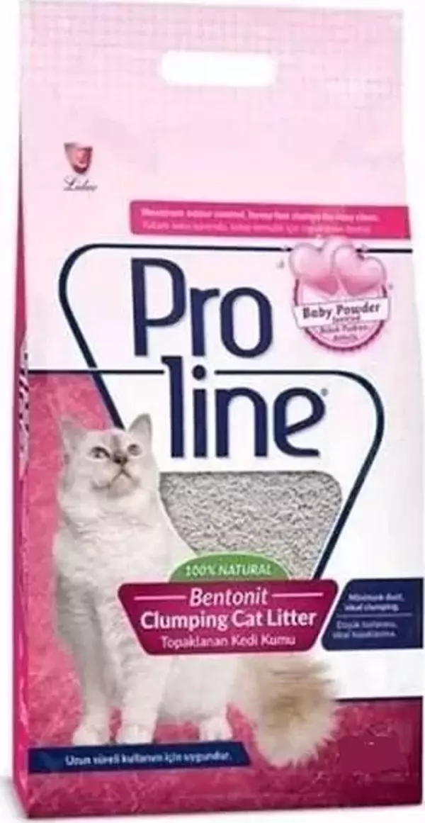 Proline Bebek Pudralı Topaklanan Bentonit Kedi Kumu İnce 5 Lt - Image 1