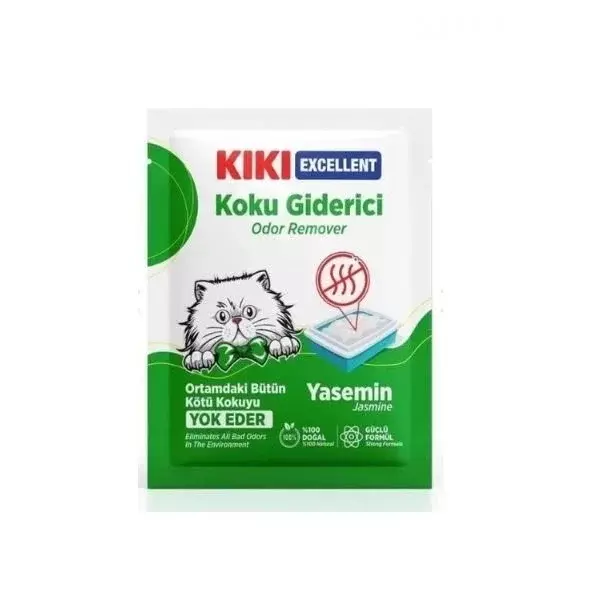 Kiki Excellent Yasemin Kokulu Kedi Kumu Koku Giderici 25 Gr - Image 1