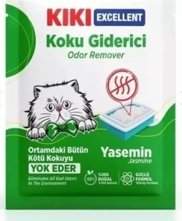 Kiki Excellent Yasemin Kokulu Kedi Kumu Koku Giderici 25 Gr - Image 1