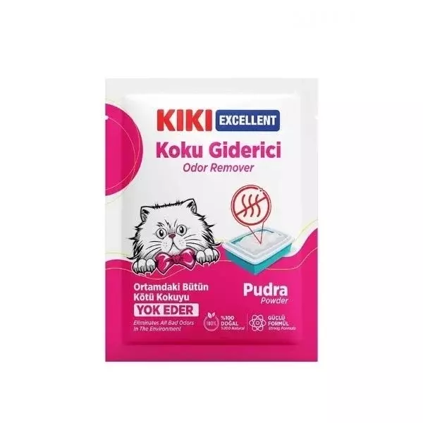 Kiki Excellent Pudra Kokulu Kedi Kumu Koku Giderici 25 Gr - Image 1