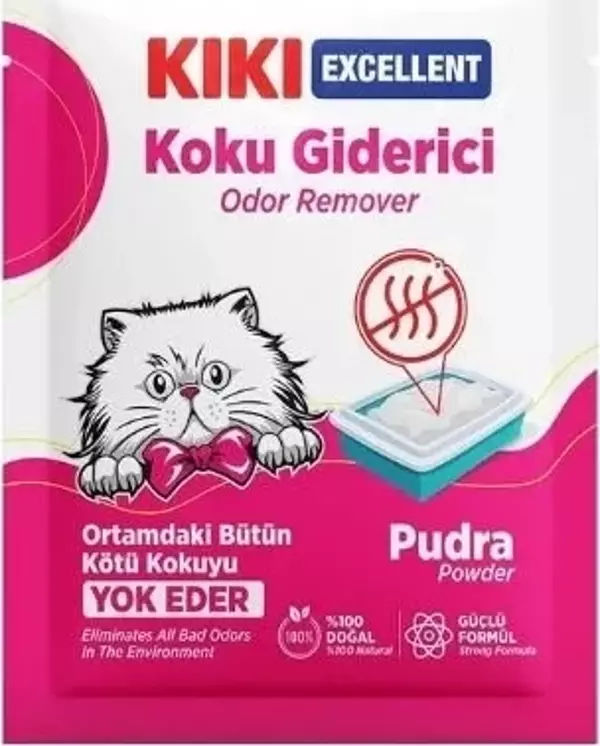Kiki Excellent Pudra Kokulu Kedi Kumu Koku Giderici 25 Gr - Image 1
