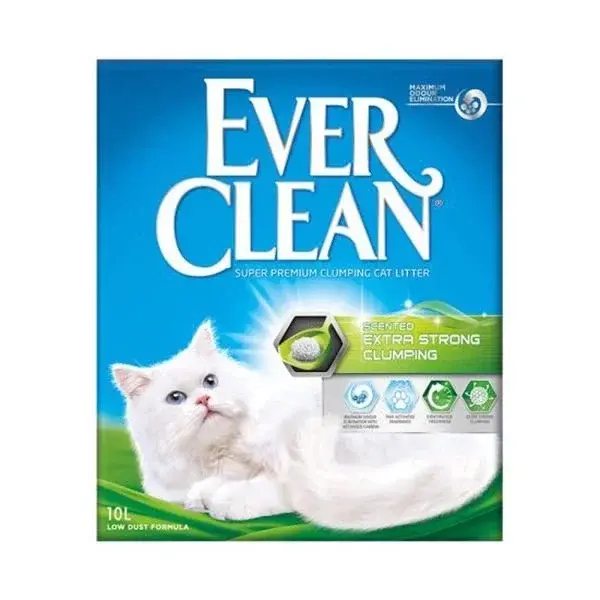 Ever Clean Extra Strong Kokulu Topaklanan Kedi Kumu 10 Lt - Image 1