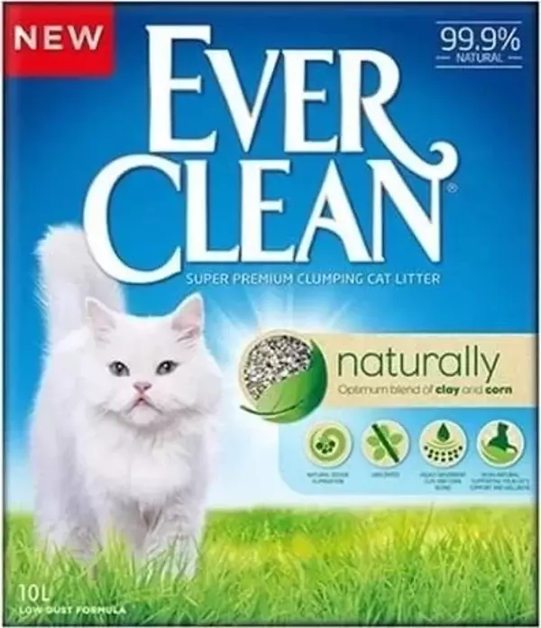 Ever Clean Naturally Parfümsüz Topaklanan Doğal Kedi Kumu 10 Lt - Image 1