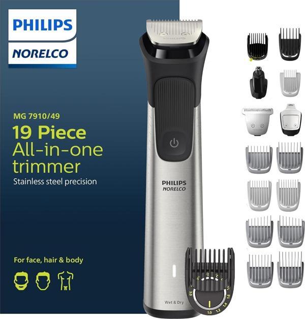 Philips Norelco 7000 MG7910/49 19'u 1 Arada Erkek Bakım Seti - Image 1