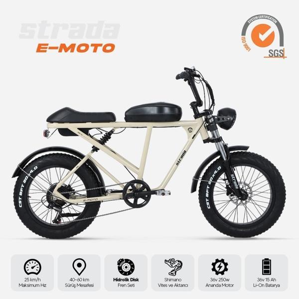 STRADA E-MOTO 20 JANT FATBİKE ELEKTRİKLİ BİSİKLET - Image 1