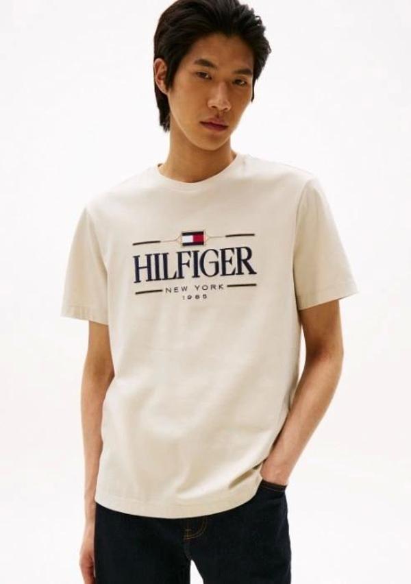 Tommy Hilfiger Icon Hilfiger Erkek T-shirt MW0MW39585ACG - Image 1