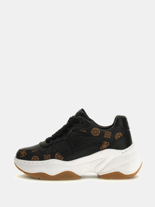 Guess Hapyy3 Kadın Siyah Sneaker FLTHPYFAL12-BLKBR - Image 1