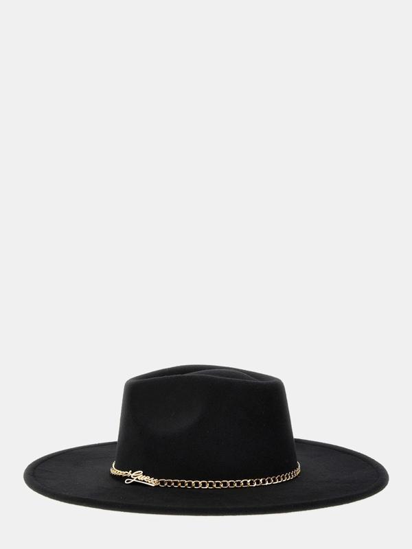 Guess Fedora Kadın Siyah Şapka AW5367POL01-BLA - Image 1