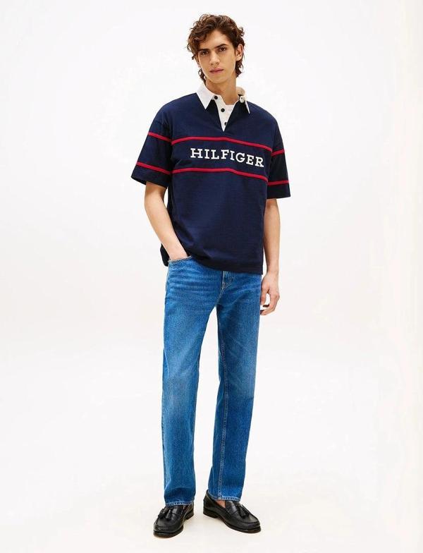 Tommy Hilfiger Erkek Pamuklu Regular Fit Kapüşonlu Sweatshirt MW0MW39868DW5 - Image 1