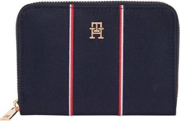 Tommy Hilfiger TH Icon Orta Boy Fermuarlı Naylon Kurumsal Kadın Cüzdan AW0AW179530GY - Image 1