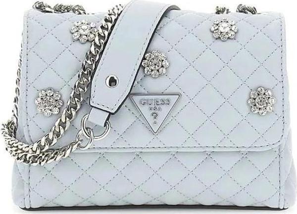 Guess Ever Flap Kadın Mavi Omuz Çantası HWEY8679780-MYB - Image 1