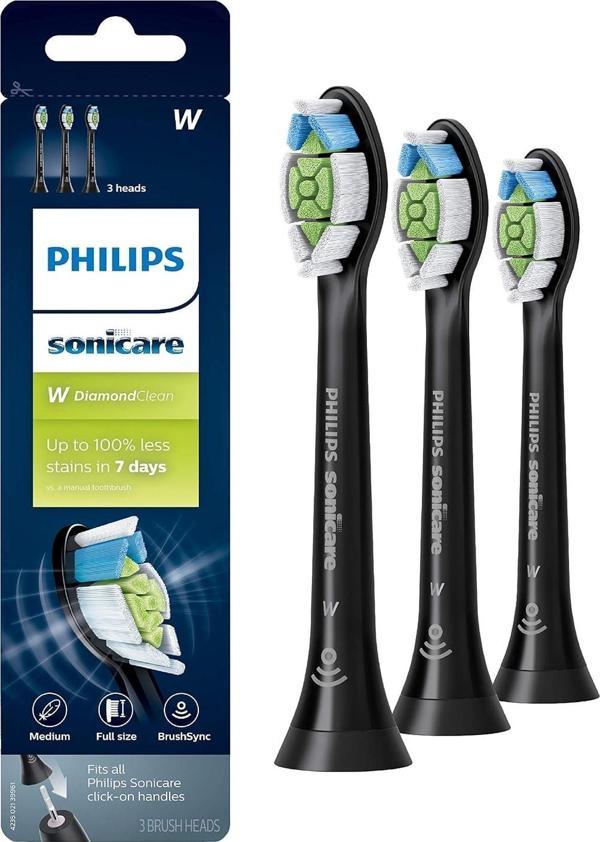 Philips Sonicare W DiamondClean Diş Fırçası Başlıkları - 3 Adet - HX6063/95 - Image 1