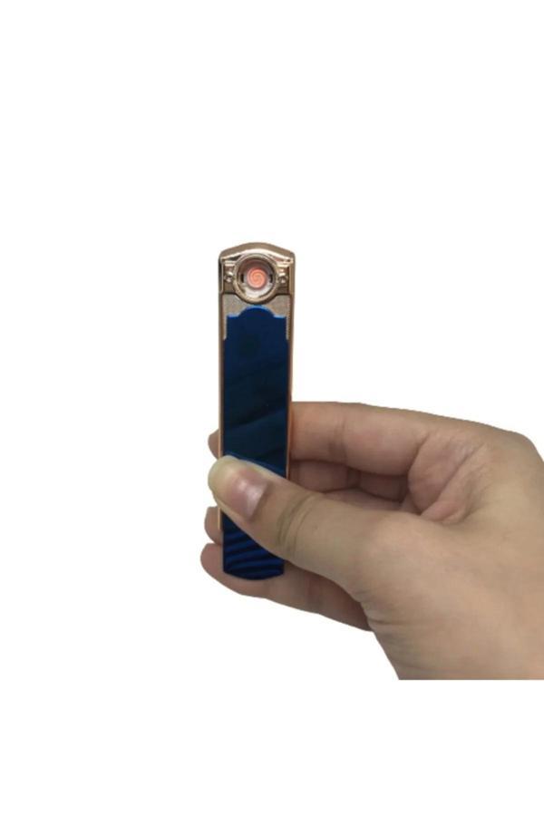 Alevsiz Usb Şarj Edilebilir Çakmak Şarjlı Usb Kızaklı Çakmak - Image 1