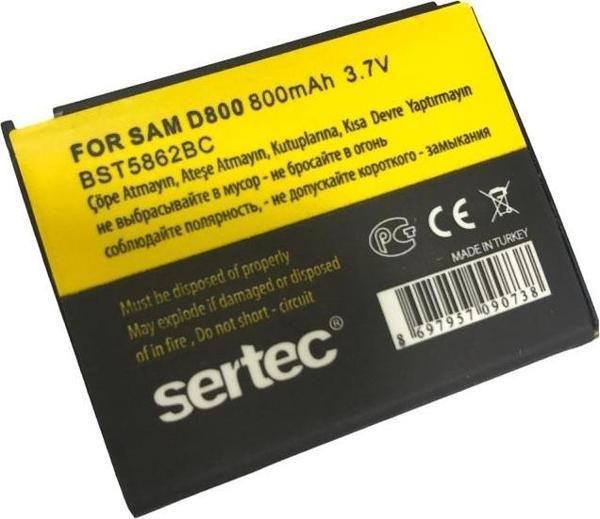 Samsung D808/D800 Uyumlu Batarya - Image 1