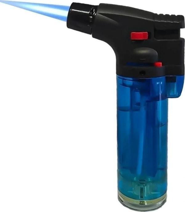 Bk Jet 1975 Torch Turbo Pürmüz Çakmak Mavi Doldurulabilir Hazneli - Image 1