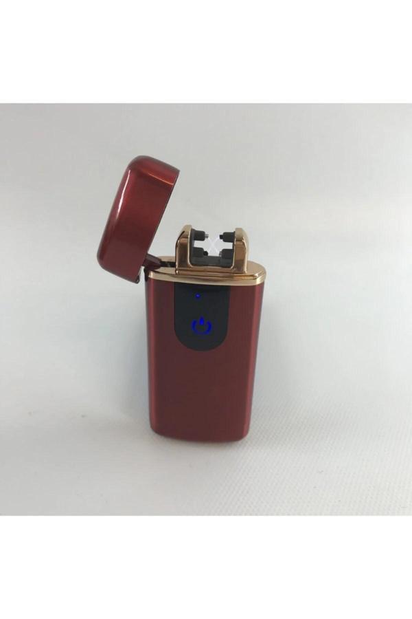 Elektronik Alevsiz Çakmak Usb Şarjlı Dokunmatik Led Ekran - Image 1