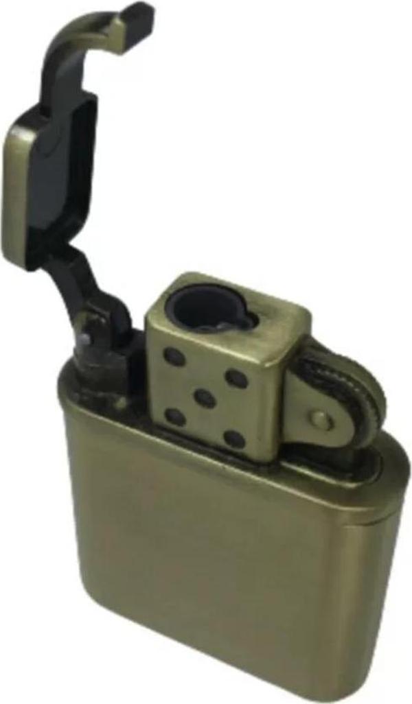 Ibikli Gazlı Metal Turbo Çakmak - Image 1