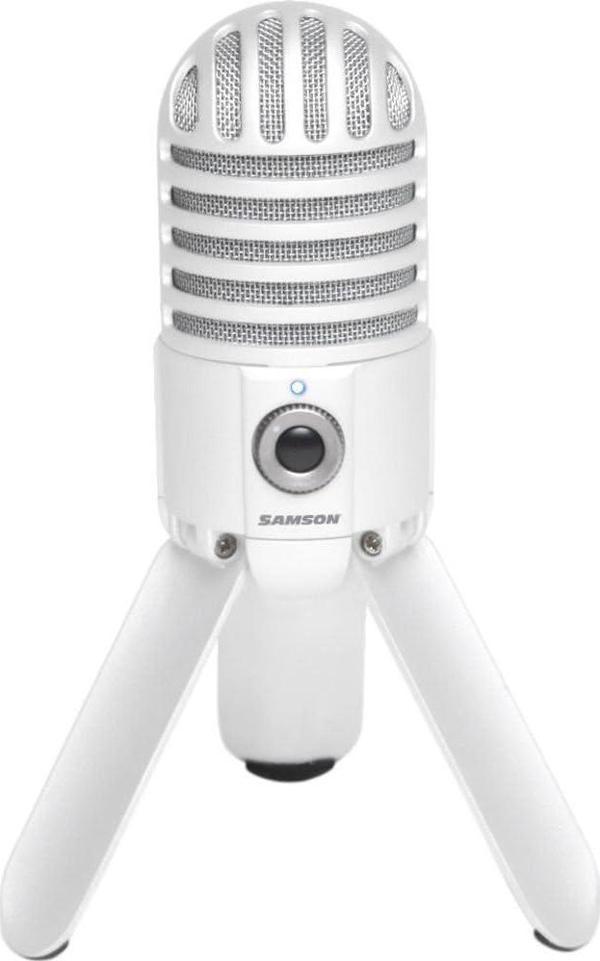 Samson Meteor Mic USB Stüdyo Kondenser Mikrofon (Beyaz) - Image 1