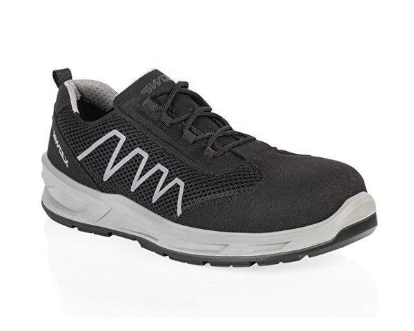 Swolx Suet Microfiber-S1 Unisex İş Güvenliği Ayakkabısı AIR-X-110 Siyah - Image 1