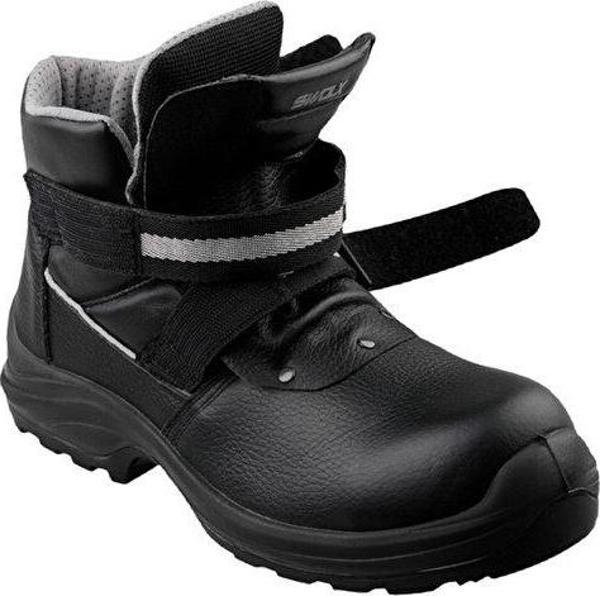 Swolx Baskılı Vidala Deri-S3 Unisex İş Güvenliği Ayakkabısı CLAS-XLK-HRO-10 Siyah - Image 1