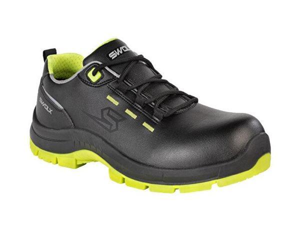 Swolx Duz Cilt Microfiber-S3 Unisex İş Güvenliği Ayakkabısı COMBO-X-500 Siyah - Image 1