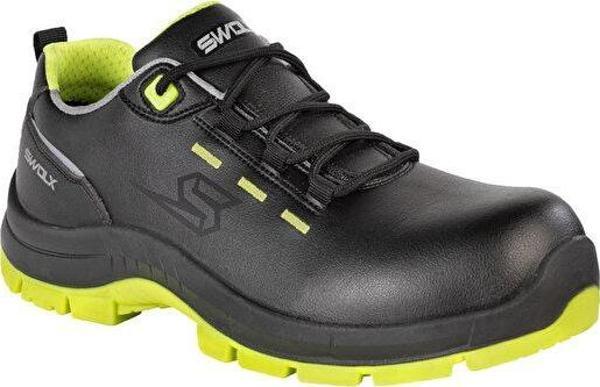 Swolx Duz Cilt Microfiber-S3 Unisex İş Güvenliği Ayakkabısı COMBO-X-500 Siyah - Image 1