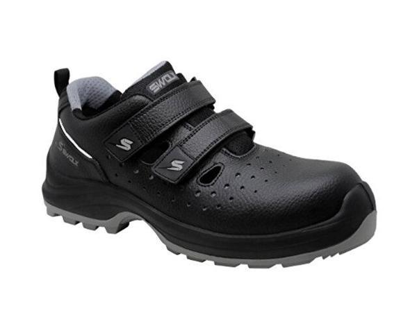 Swolx Duz Cilt Microfiber-S1 Unisex İş Güvenliği Ayakkabısı COMBO-XS-60 Siyah - Image 1