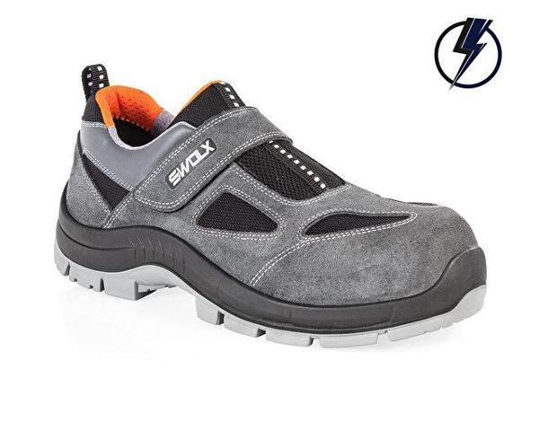 Swolx Elektirikçi Suet Deri-S1P Unisex İş Güvenliği Ayakkabısı E-CLAS-XC-12 Renkli - Image 1