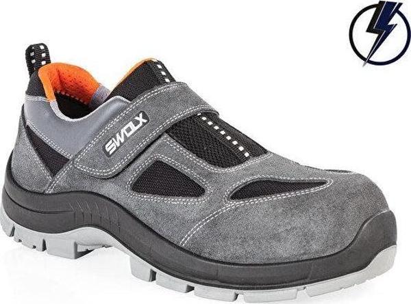 Swolx Elektirikçi Suet Deri-S1P Unisex İş Güvenliği Ayakkabısı E-CLAS-XC-12 Renkli - Image 1