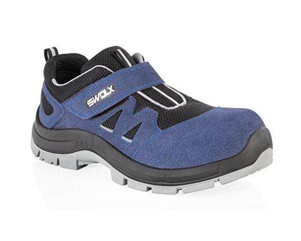 Swolx Suet Deri-S1 Unisex İş Güvenliği Ayakkabısı TRIGON-X-30 Mavi - Image 1