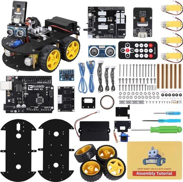 ELEGOO UNO R3 Projesi Akıllı Robot Araç Kiti V4 - Image 1