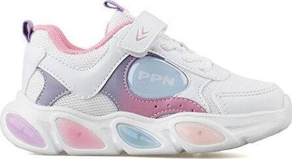 Pepino 1901 Patik Beyaz Pembe Unisex Çocuk Günlük Ayakkabı 1901-PATIK-BEYAZ-PEMBE Beyaz - Image 1