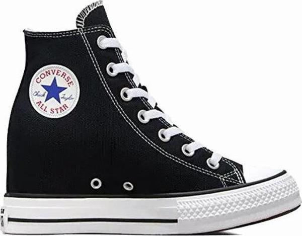 Converse Chuck Taylor All Star Wedge Kadın Günlük Ayakkabı A11909C Siyah - Image 1