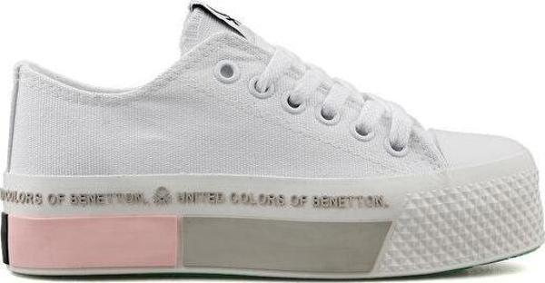 Benetton Bn 30934 Beyaz Pudra Kadın Günlük Ayakkabı BN-30934-BEYAZ-PUDRA Beyaz - Image 1