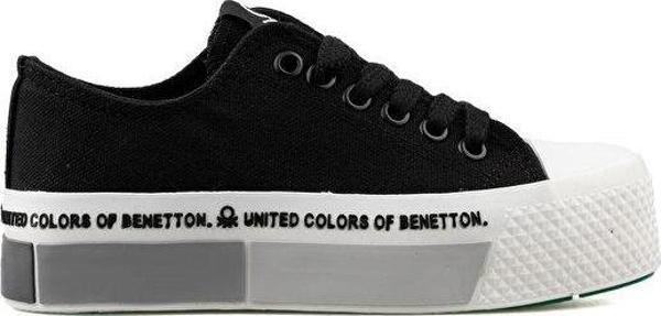 Benetton Bn 30934 Siyah Gri Kadın Günlük Ayakkabı BN-30934-SIYAH-GRI Siyah - Image 1