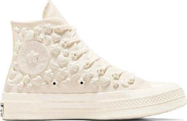 Converse Chuck 70 Stars Kadın Günlük Ayakkabı A06434C Krem - Image 1