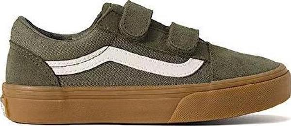 Vans Old Skool V Çocuk Günlük Ayakkabı VN000CYAGRN1 Yeşil - Image 1