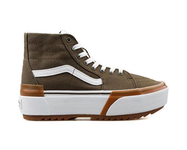 Vans Ua Sk8 Hi Tapered Stacked Kadın Günlük Ayakkabı VN0005U2DOL1 Kahverengi - Image 1