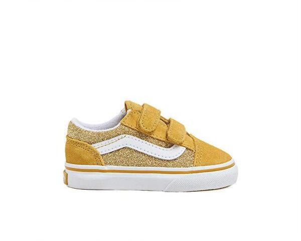 Vans Old Skool V Bebek Günlük Ayakkabı VN000CPZDFC1 Sarı - Image 1
