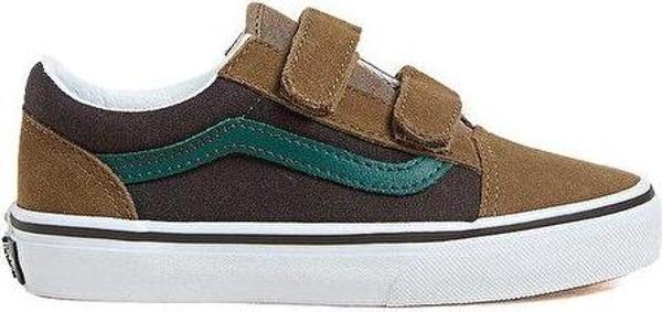 Vans Old Skool V Çocuk Günlük Ayakkabı VN000CYABF01 Kahverengi - Image 1