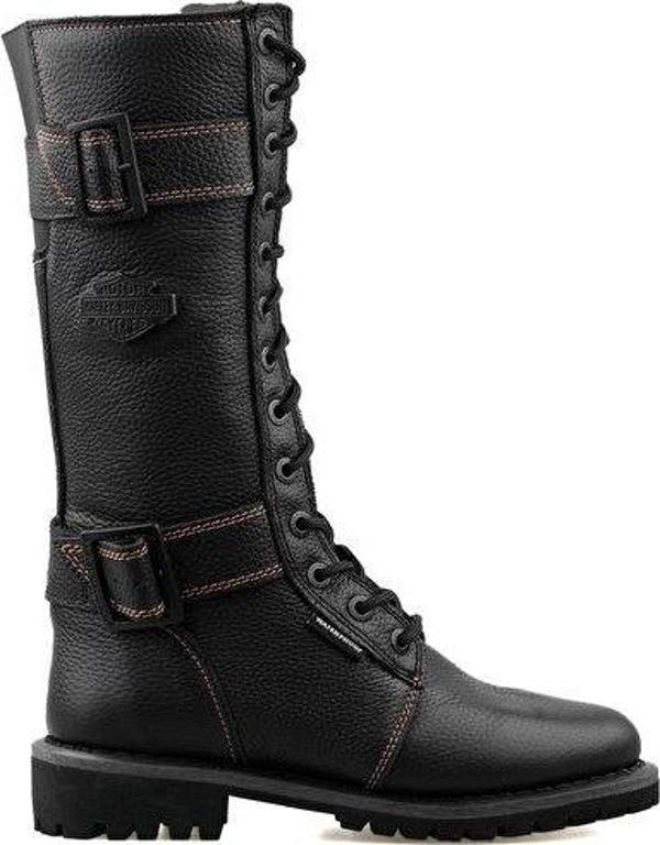 Harley Davidson Belhaven Wp Kadın Günlük Çizme 025Z100640-BLACK-DERI Siyah - Image 1