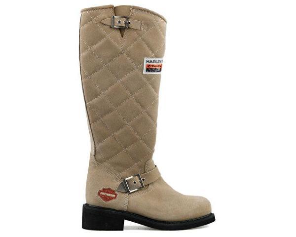Harley Davidson Laconia Hi 646 Kadın Günlük Çizme 025G100074-CROSTA-SUET Krem - Image 1
