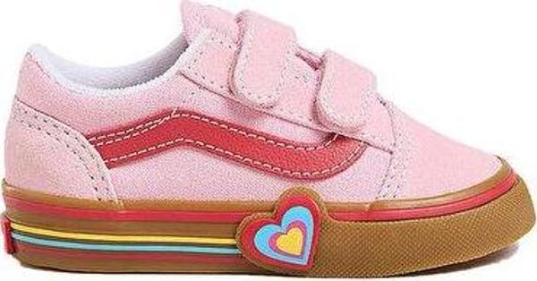 Vans Old Skool V Heart Bebek Günlük Ayakkabı VN000D4SBIY1 Pembe - Image 1