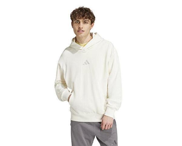 Adidas All Szn French Terry Erkek Beyaz Sweatshirt Erkek Günlük Sweatshirt IY4154 Beyaz - Image 1
